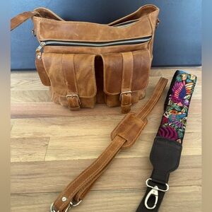 Epiphanie Verona Leather Camera Bag, Shoulder/Crossbody